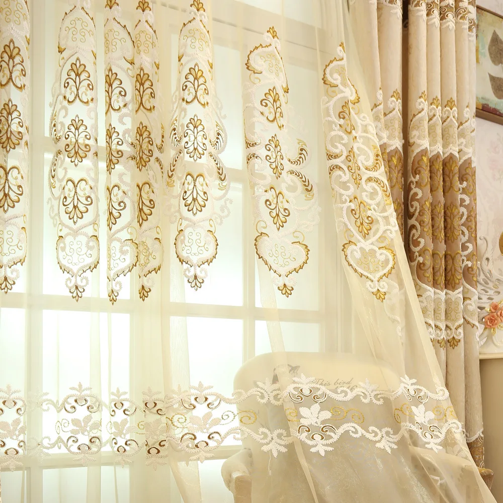 Europe High Blackout Curtains For living Room Bedroom Window Simple Embroidered Splice Curtains Drapes Hotel Home Decoration
Europe High Blackout Curtains For living Room Bedroom Window Simple Embroidered Splice Curtains Drapes Hotel Home Decoration