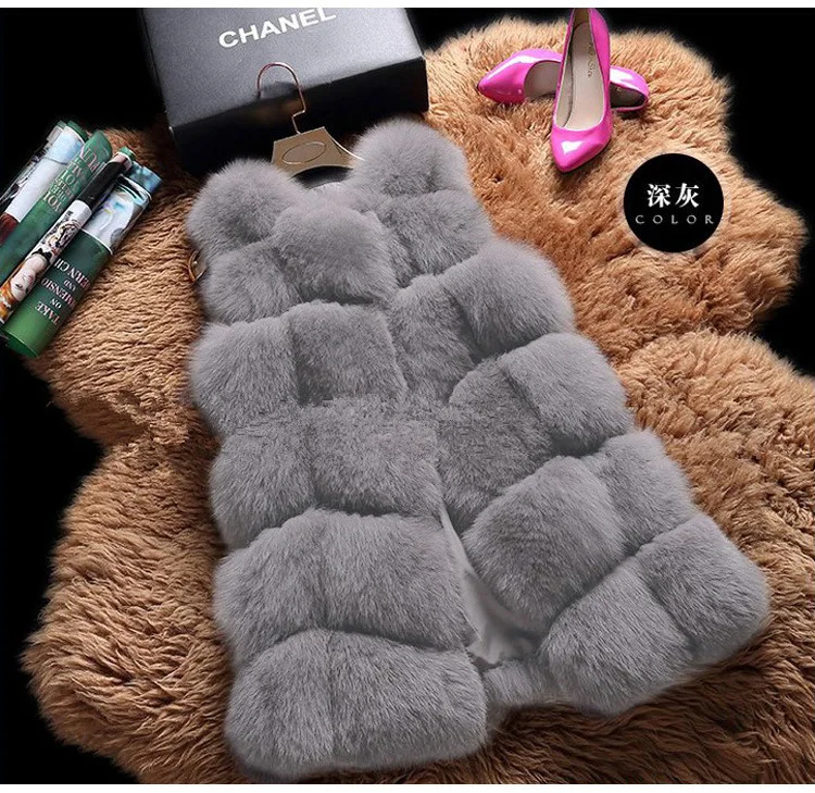 MIARA.L 2018 winter high faux fox fur vest vest brief paragraph female leisure coat new fur coat female free shipping
MIARA.L 2018 winter high faux fox fur vest vest brief paragraph female leisure coat new fur coat female free shipping