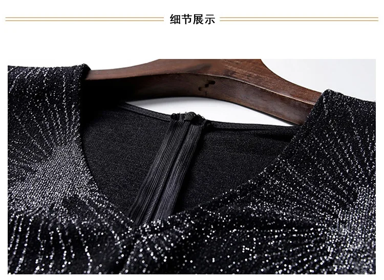RUVOE New Glitter long dress Women long sleeve bodycon dresses Sexy party dress nightclub wear Glittering black vestidos autumn
RUVOE New Glitter long dress Women long sleeve bodycon dresses Sexy party dress nightclub wear Glittering black vestidos autumn