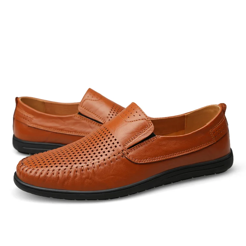 Fashion Shoes Genuine Leather Loafers 2021 Summer Men's Casual Shoes Hot Sale Platform Driving And Work Breathable Shoes For Men
Fashion Shoes Genuine Leather Loafers 2021 Summer Men's Casual Shoes Hot Sale Platform Driving And Work Breathable Shoes For Men
