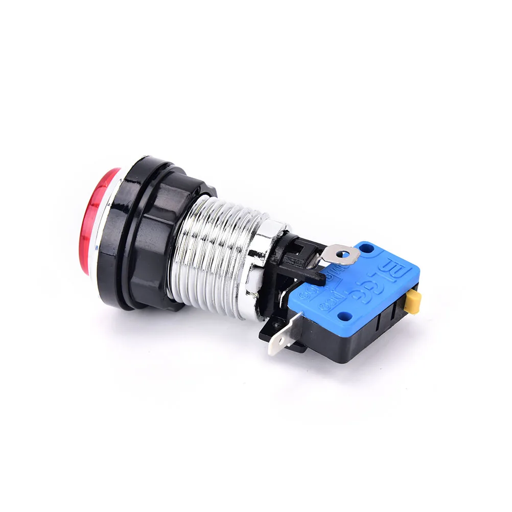 Hot Sale 1PCS Chrome Plated illuminated 12v LED Arcade Push Button with microswitch 5 Colors
Hot Sale 1PCS Chrome Plated illuminated 12v LED Arcade Push Button with microswitch 5 Colors