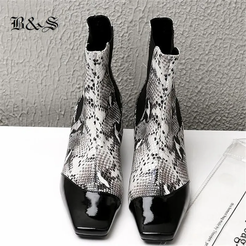 Black&Street 2018 Winter Original Designer genuine leather square Toe Serpentine High Heel 5cm Women Boots
Black&Street 2018 Winter Original Designer genuine leather square Toe Serpentine High Heel 5cm Women Boots