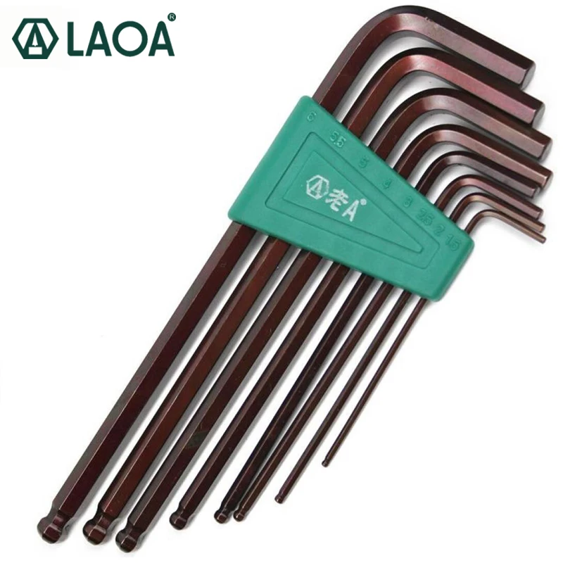 LAOA 8PCS Hex Key S2 Alloy Steel Hex Wrenches Strong Magnetic Hex Key 1.5mm 2mm 2.5mm 3mm 4mm 5mm 5.5mm 6mm
LAOA 8PCS Hex Key S2 Alloy Steel Hex Wrenches Strong Magnetic Hex Key 1.5mm 2mm 2.5mm 3mm 4mm 5mm 5.5mm 6mm