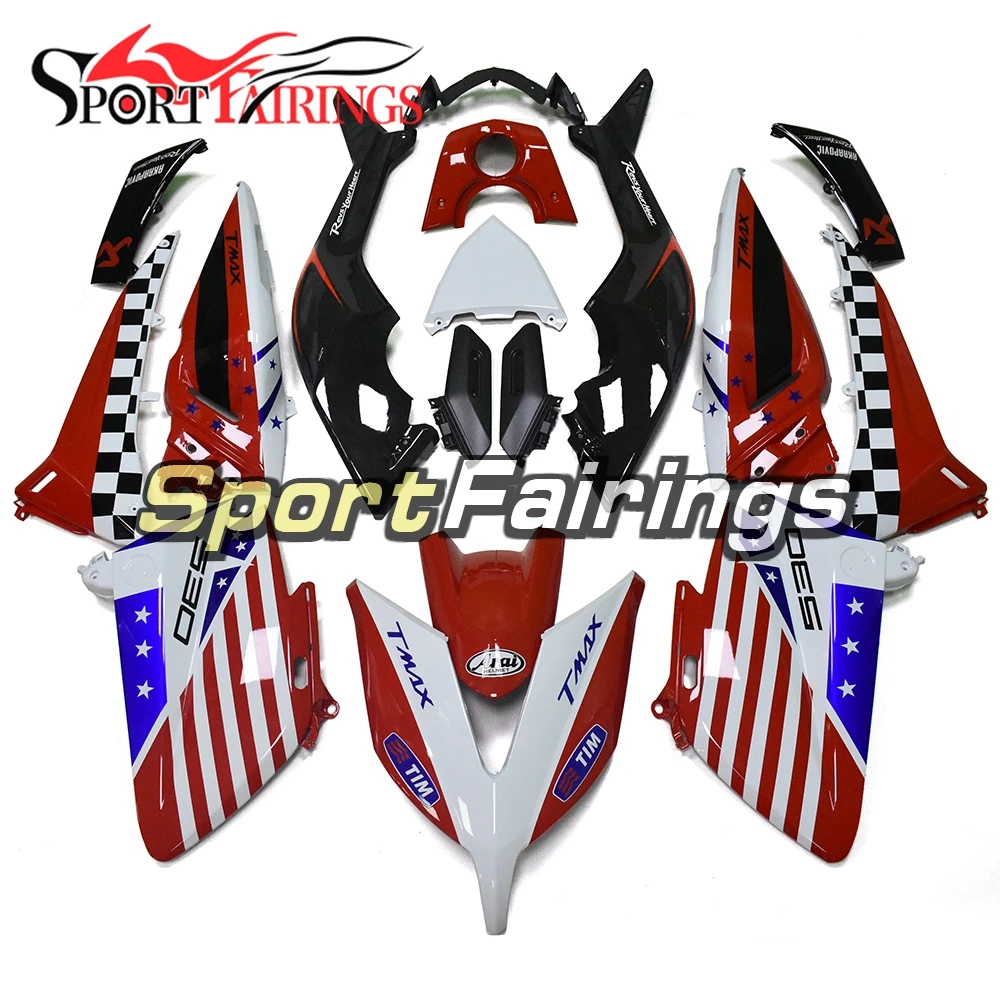 New Full Fairing Kit For Yamaha TMAX T-MAX 530 XP530 2015 2016 Injection ABS Plastic Motorcycle Red Blue Stars Customize Covers
New Full Fairing Kit For Yamaha TMAX T-MAX 530 XP530 2015 2016 Injection ABS Plastic Motorcycle Red Blue Stars Customize Covers
