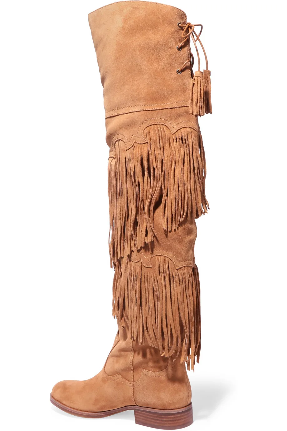 Winter Brown Fringed Over the Knee Boots Fashion Back Lace-up Flat Tassel Boots Woman Riding Boots High Quality Boots
Winter Brown Fringed Over the Knee Boots Fashion Back Lace-up Flat Tassel Boots Woman Riding Boots High Quality Boots