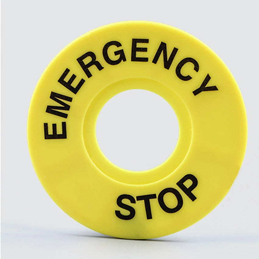 5pcs/lot ABS Emergency Stop Button Switch Alarm Ring Yellow Sign Button Box Warning STOP Outer Dia 60mm Opening 22mm
5pcs/lot ABS Emergency Stop Button Switch Alarm Ring Yellow Sign Button Box Warning STOP Outer Dia 60mm Opening 22mm