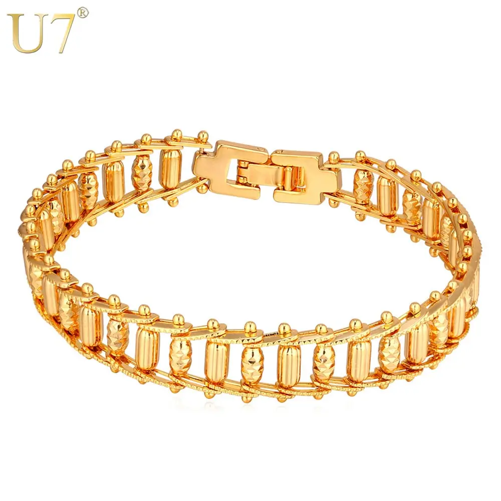 U7 Steam Punk Rock Bracelet Men Jewelry Wholesale Gold Color Design 11MM Thick Big Chunky Men Bracelets H781
U7 Steam Punk Rock Bracelet Men Jewelry Wholesale Gold Color Design 11MM Thick Big Chunky Men Bracelets H781