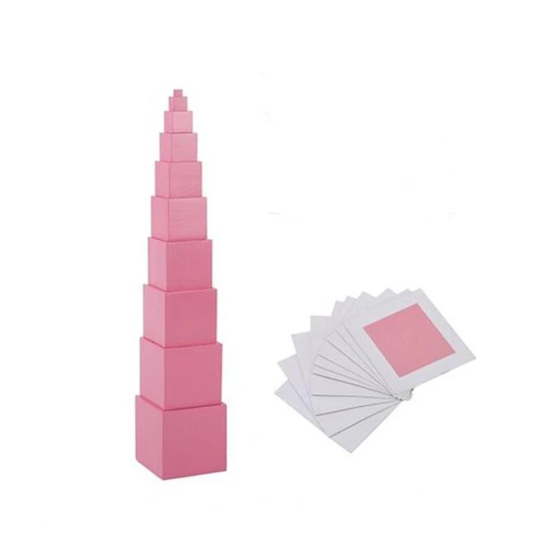 Pink Tower With Card Montessori Material Creative Sensor Kid Educational Toy For Preschool Teaching Aids Family Children Toy
Pink Tower With Card Montessori Material Creative Sensor Kid Educational Toy For Preschool Teaching Aids Family Children Toy