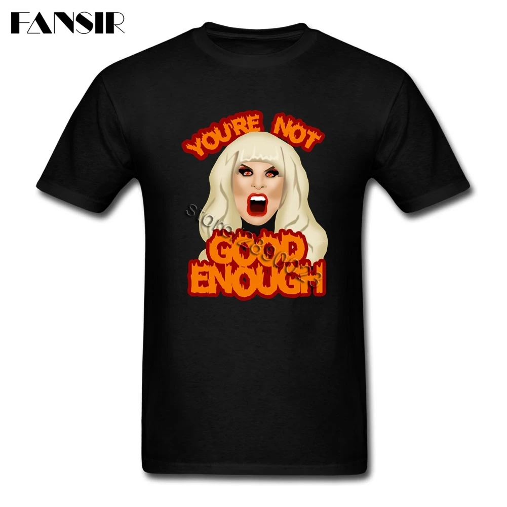 Рубашка Rupaul мужская с коротким рукавом белая футболка надписью You'm Not Good