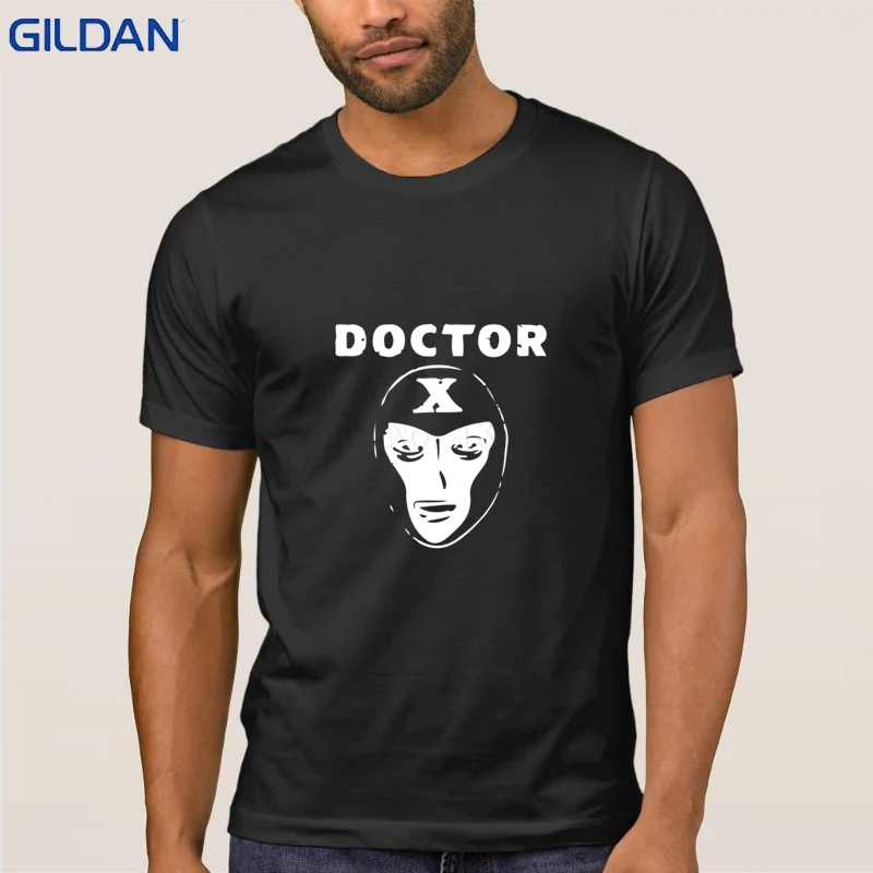 Юмор доктор х футболки Стандартный Camisa Для мужчин футболка О-образным вырезом