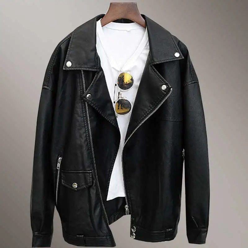 Veste femme 2018 new autumn fashion PU Leather Jacket Womens spring relaxed Plus size slim motorcycle leather jacket Parka WZ777
Veste femme 2018 new autumn fashion PU Leather Jacket Womens spring relaxed Plus size slim motorcycle leather jacket Parka WZ777