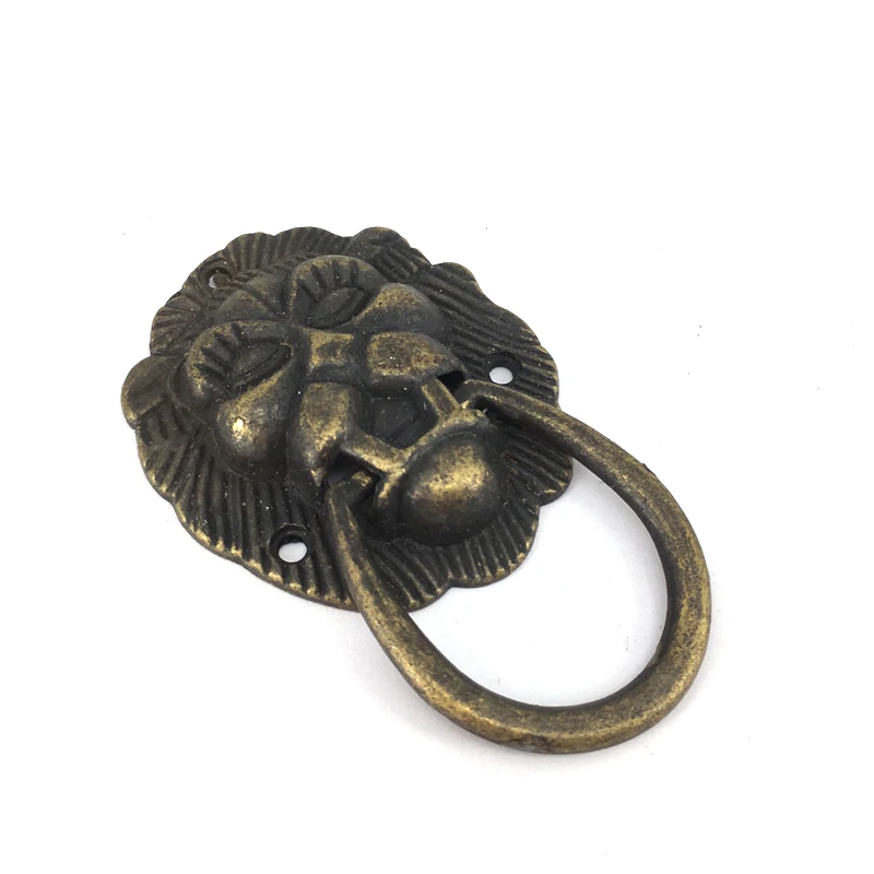 41X61mm Antique Bronze Drawer Knobs Lion Head Wooden Wine Box Cabinet Pulls Cupboard Closet Pull Handle Drawer Ring Handle Knob
41X61mm Antique Bronze Drawer Knobs Lion Head Wooden Wine Box Cabinet Pulls Cupboard Closet Pull Handle Drawer Ring Handle Knob