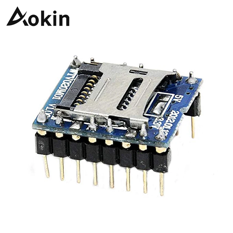 Aokin WTV020-SD WTV020 WTV020SD-20SS голосовой модуль SD-карты звуковой для PIC игровой MP3 аудио |