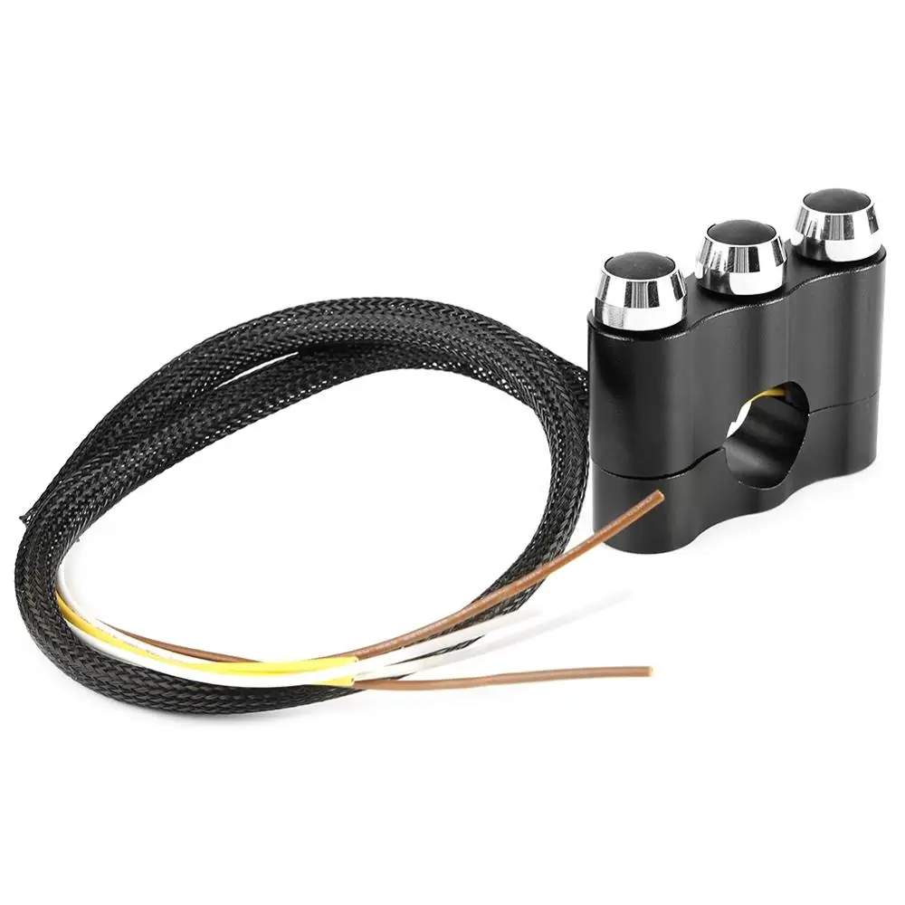 7/8inch 22mm Motorcycle Aluminium Handlebar Switch ON/OFF Self-cocking Reset 3 Button Automatic return button be use as horn
7/8inch 22mm Motorcycle Aluminium Handlebar Switch ON/OFF Self-cocking Reset 3 Button Automatic return button be use as horn