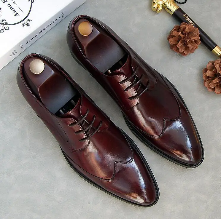Handmade dress shoes men lace up genuine leather pointed toes smart casual shoes med heel height increasing moccasins
Handmade dress shoes men lace up genuine leather pointed toes smart casual shoes med heel height increasing moccasins