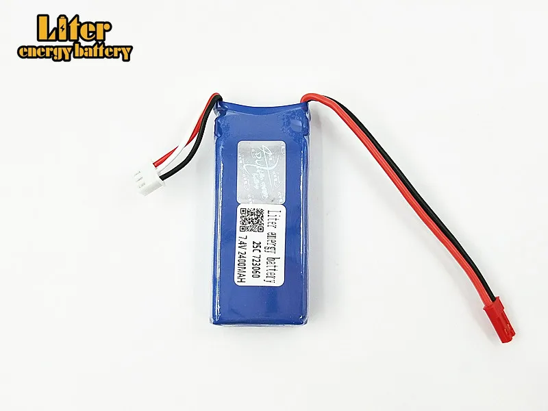 Аккумулятор Lipo 7 4 В 2400 мАч для квадрокоптера WLtoys V262 V333 V353B V666 Q212 RC Toys2S аккумулятор