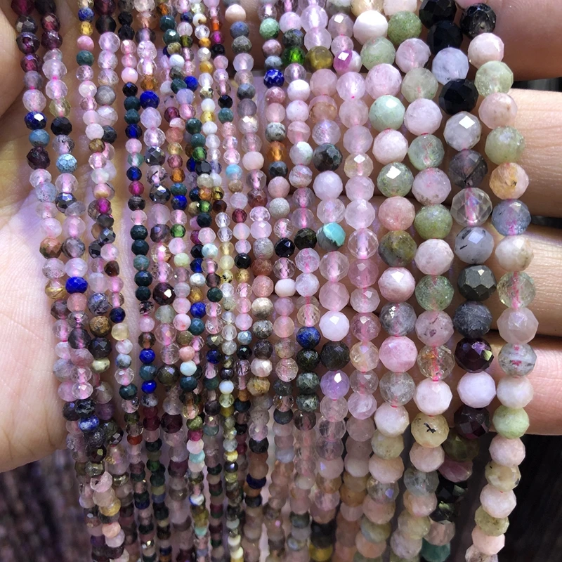Natural Mixed Multi Gem Beads,2mm,3mm,4mm Micro Faceted Tiny Beads, Round Spacer beads ,Stone faceted beads,15.5"/string
Natural Mixed Multi Gem Beads,2mm,3mm,4mm Micro Faceted Tiny Beads, Round Spacer beads ,Stone faceted beads,15.5"/string