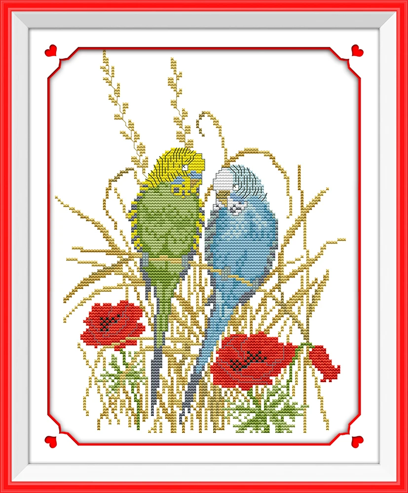Parrot couple cross stitch kit DIY hand embroidery set craft handmade needlework winter snow season skiing snowman set
Parrot couple cross stitch kit DIY hand embroidery set craft handmade needlework winter snow season skiing snowman set
