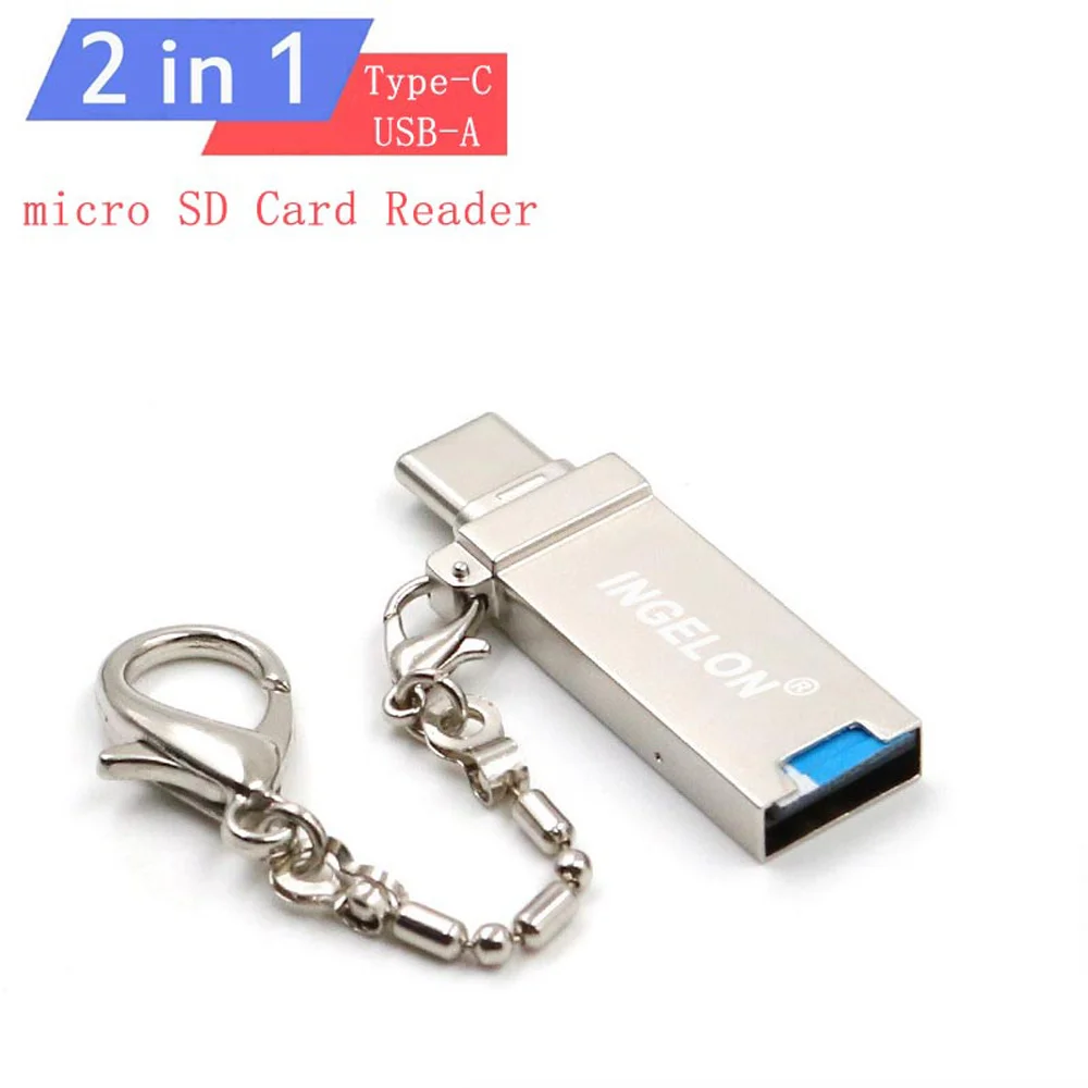 Ingelon 2 in 1 lecteur carte sd Type C OTG Adapter mobilephone computer dual microsd card reader for MacBook Pro laptop notebook
Ingelon 2 in 1 lecteur carte sd Type C OTG Adapter mobilephone computer dual microsd card reader for MacBook Pro laptop notebook