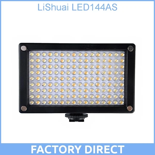 LiShuai LED144AS 144 ASZ LED Video Lighting KIT Bi-Color 144AS On-Camera Light Camcorder DSLR
LiShuai LED144AS 144 ASZ LED Video Lighting KIT Bi-Color 144AS On-Camera Light Camcorder DSLR