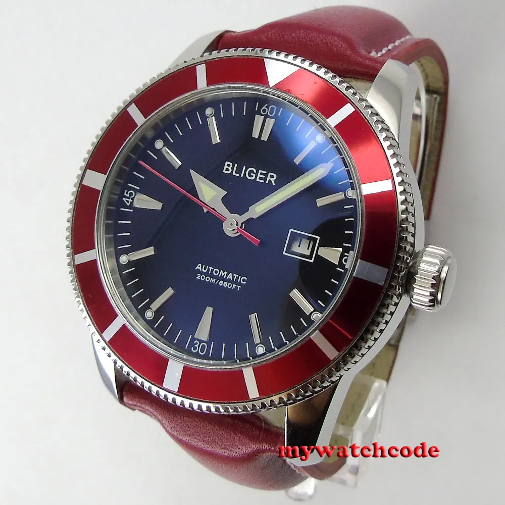 Мужские автоматические часы B98 с черным циферблатом 46 мм|watch automatic men|watch menwatch men |