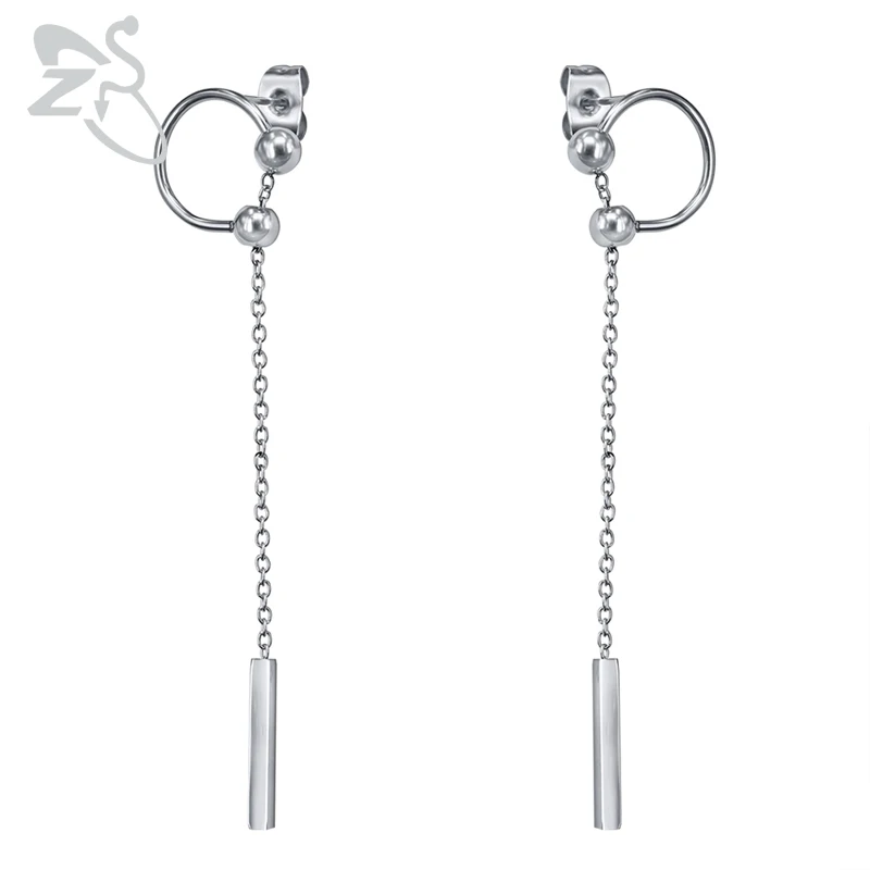 ZS 1 Pair Stainless steel Drop Earrings Long Chain Tassel Earrings Vintage Ear Piercing Jewelry Korean Earring for Men Women
ZS 1 Pair Stainless steel Drop Earrings Long Chain Tassel Earrings Vintage Ear Piercing Jewelry Korean Earring for Men Women