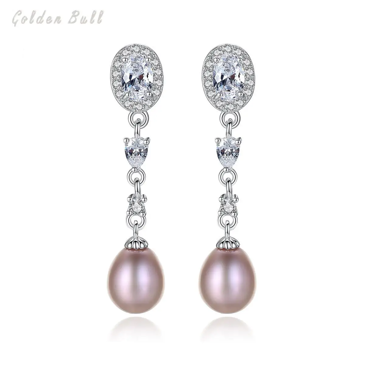 GB 4A Zircon Natural Freshwater Pearls Brincos Dangle Earings S925 Sterling Silver Long Earrings Wedding Jewelry
GB 4A Zircon Natural Freshwater Pearls Brincos Dangle Earings S925 Sterling Silver Long Earrings Wedding Jewelry