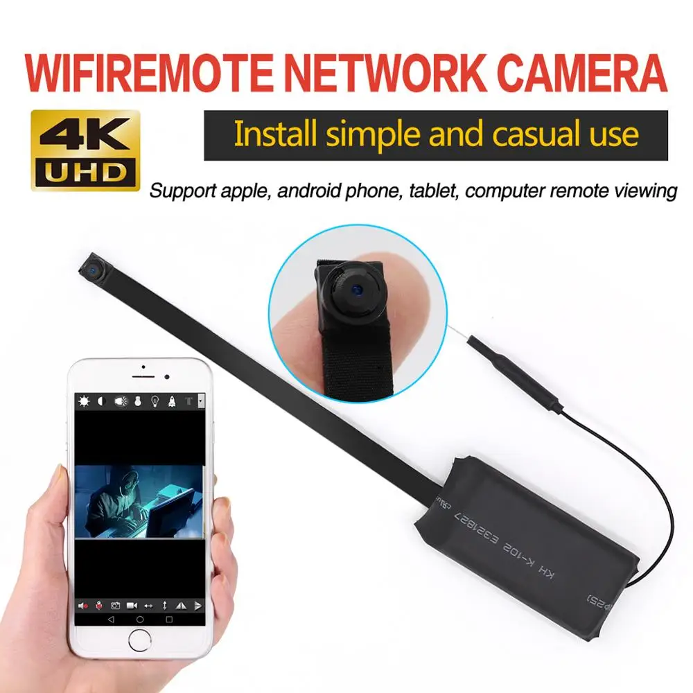 Mini Wifi Button Camera Remote Control 4K Full HD DIY IP Camera Flexible Micro Cam Mini DV Camcorder
Mini Wifi Button Camera Remote Control 4K Full HD DIY IP Camera Flexible Micro Cam Mini DV Camcorder