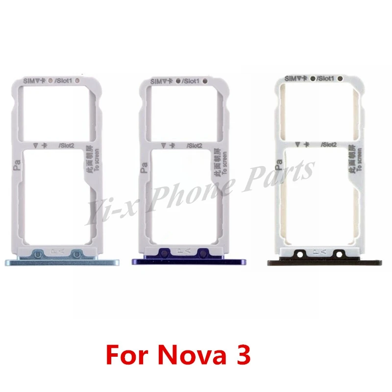 SIM Card Tray Micro SD Card Tray Holder Slot For Huawei Nova 3 Nova3 Replacement Parts
SIM Card Tray Micro SD Card Tray Holder Slot For Huawei Nova 3 Nova3 Replacement Parts