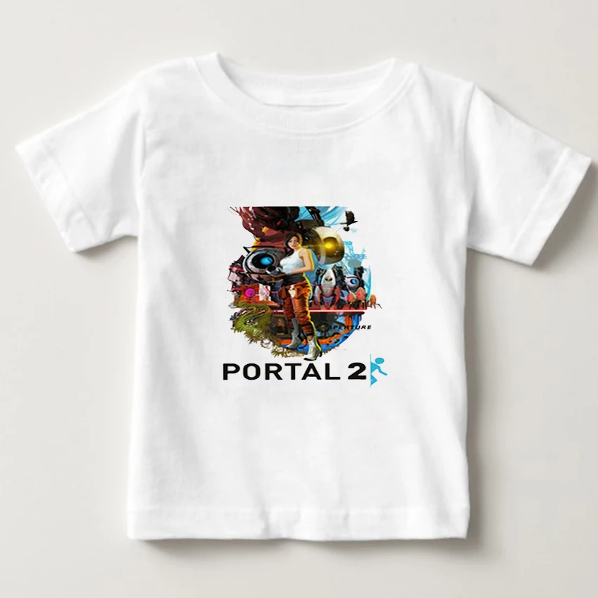 Portal 2 print T shirt kids 2020 Summer t shirt children Short Sleeves T-Shirt boy/girl 100% Cotton O-Neck tee shirt 2-15Y NN
Portal 2 print T shirt kids 2020 Summer t shirt children Short Sleeves T-Shirt boy/girl 100% Cotton O-Neck tee shirt 2-15Y NN