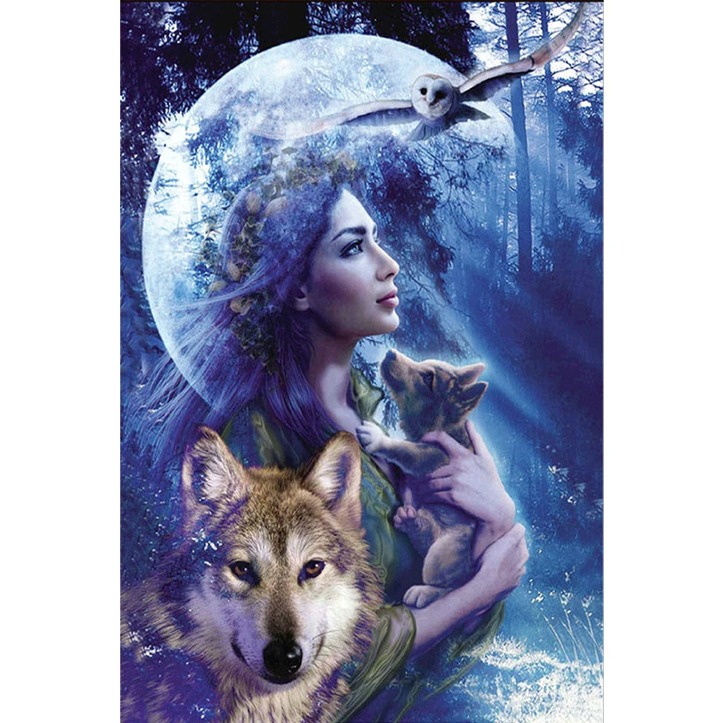 Beauty and wolf diamond Embroidery diy diamond painting mosaic diamant painting 3d cross stitch diamond picture H523
Beauty and wolf diamond Embroidery diy diamond painting mosaic diamant painting 3d cross stitch diamond picture H523