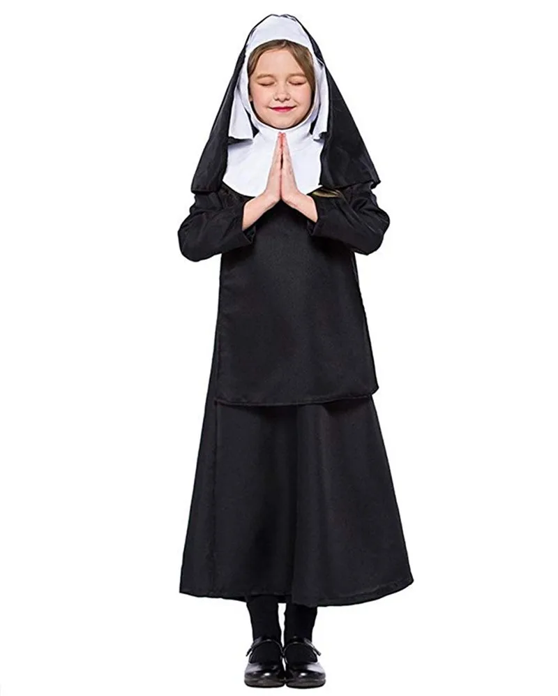 Kids Girl Cosplay Costumes Nun Costume Halloween Cosplay Party Fancy Dress Sister Act Holy Outfit S-XL
Kids Girl Cosplay Costumes Nun Costume Halloween Cosplay Party Fancy Dress Sister Act Holy Outfit S-XL