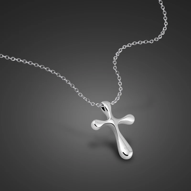 Classic girl 925 sterling silver cross pendant necklace charm beads solid silver clavicle chain birthday present Not allergic
Classic girl 925 sterling silver cross pendant necklace charm beads solid silver clavicle chain birthday present Not allergic