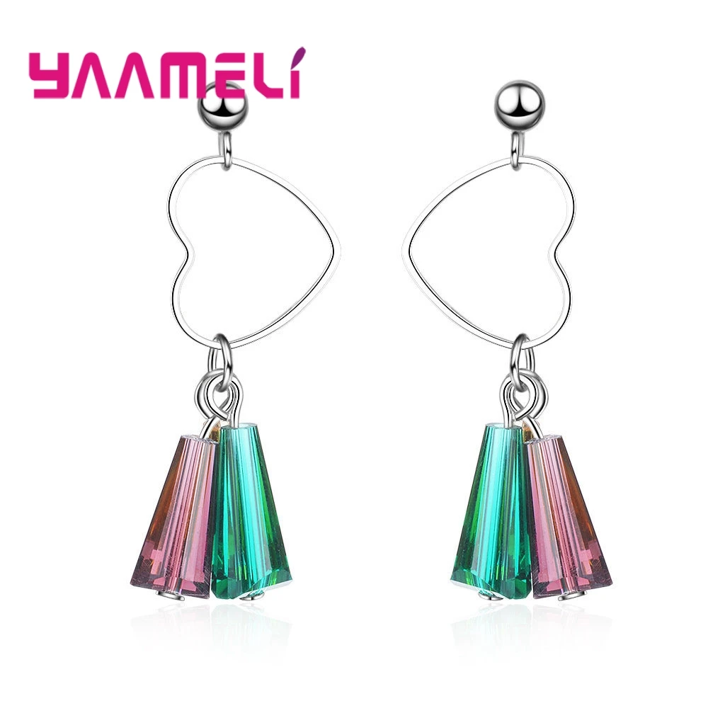 Colorful CZ Drop Earrings 925 Sterling Silver Rainbow Geometric Cubic Zirconia Fashion Earrings For Wife/Girlfriends
Colorful CZ Drop Earrings 925 Sterling Silver Rainbow Geometric Cubic Zirconia Fashion Earrings For Wife/Girlfriends