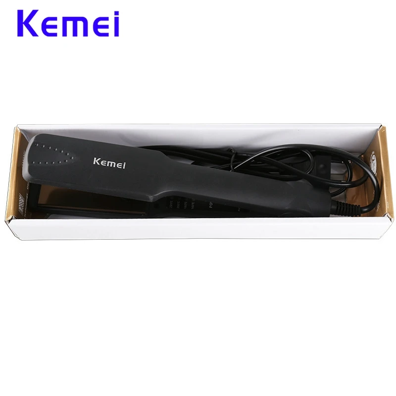 Профессиональный утюжок для выпрямления волос Kemei электрический выпрямитель