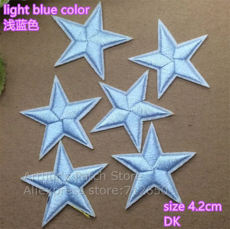 New arrival 10 pcs light blue color little star Embroidered patches iron on cartoon Motif Applique embroidery accessory
New arrival 10 pcs light blue color little star Embroidered patches iron on cartoon Motif Applique embroidery accessory