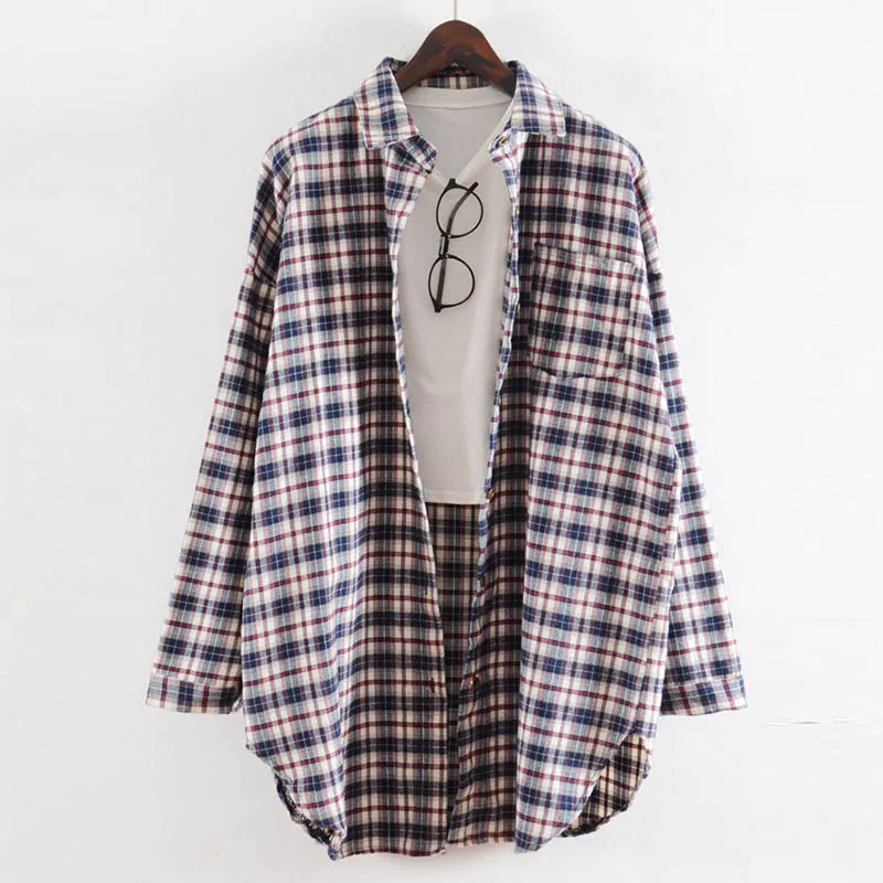 VogorSean Cotton Plaid Womens Blouses Shirts Summer 2019 Fall Long Sleeve Plus Size Women Blouse Shirt Tops Red/Blue/Green
VogorSean Cotton Plaid Womens Blouses Shirts Summer 2019 Fall Long Sleeve Plus Size Women Blouse Shirt Tops Red/Blue/Green
