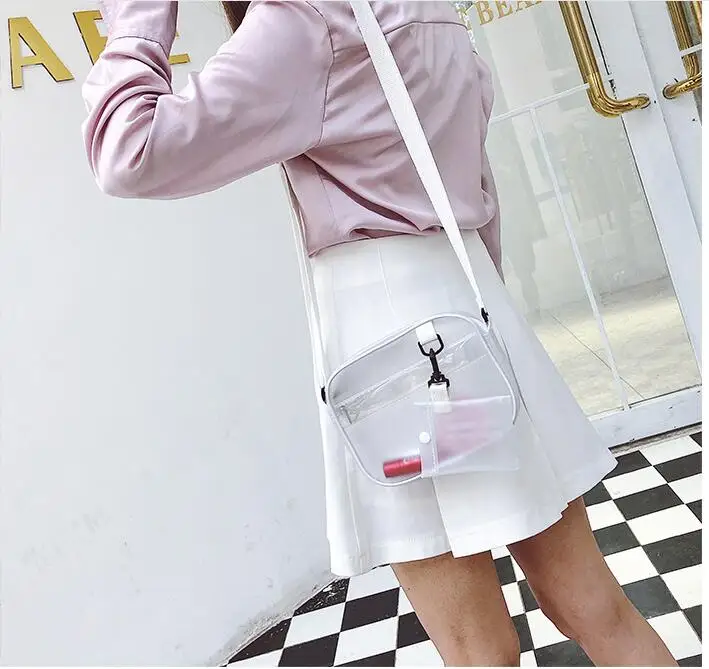 10 pieces Satchel Handbag Women matte Jelly Transparent PVC Tote Bag Designer Purse Bolsa Cross body + coin purse
10 pieces Satchel Handbag Women matte Jelly Transparent PVC Tote Bag Designer Purse Bolsa Cross body + coin purse