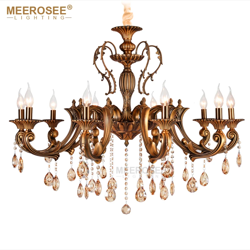 10 Heads Brass Chandelier Light Fixture Antique Brass Pendant Vintage Copper Crystal Lamp Lustres Lighting 100% Guaranteed
10 Heads Brass Chandelier Light Fixture Antique Brass Pendant Vintage Copper Crystal Lamp Lustres Lighting 100% Guaranteed