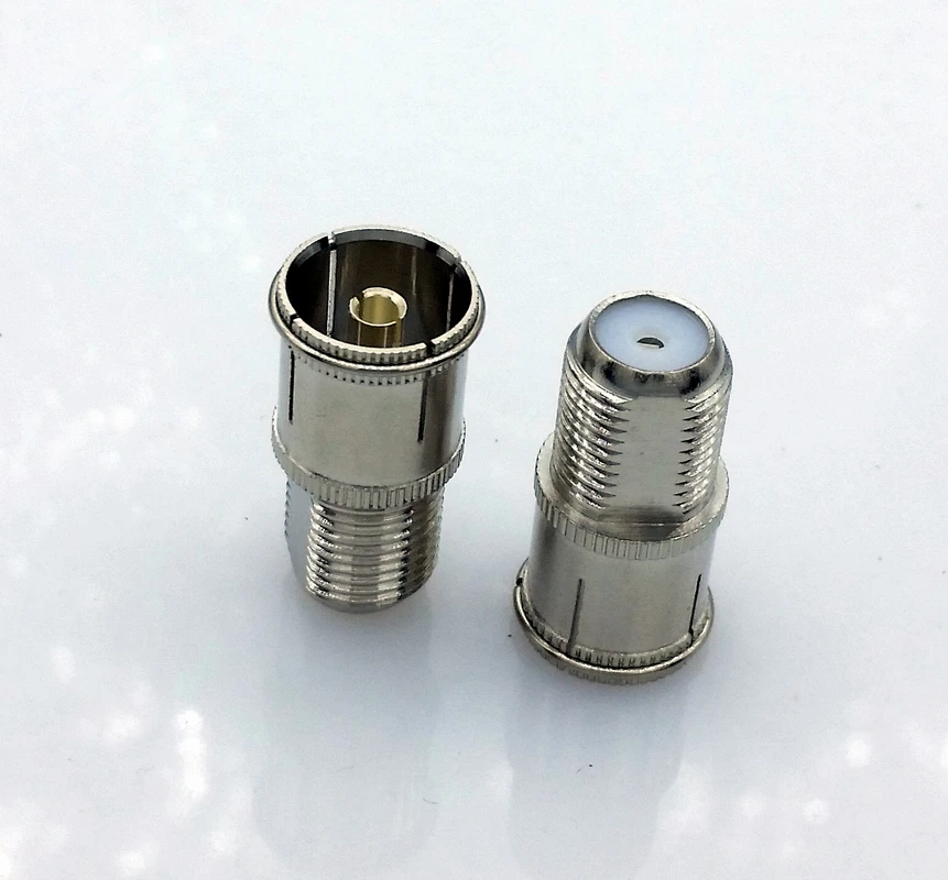 Pure cupper F type to CATV RF connector F FeMale to CATV Female RF coaxial connector 5pcs/lot
Pure cupper F type to CATV RF connector F FeMale to CATV Female RF coaxial connector 5pcs/lot