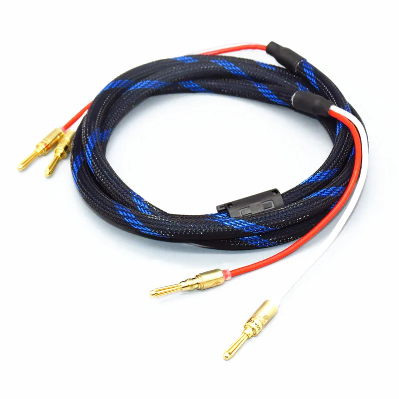 4N Oxygen Free Copper Professional Audio Line With magnetic ring Hifi Speaker Cable with Speakon Banana Plugs (Pair)
4N Oxygen Free Copper Professional Audio Line With magnetic ring Hifi Speaker Cable with Speakon Banana Plugs (Pair)