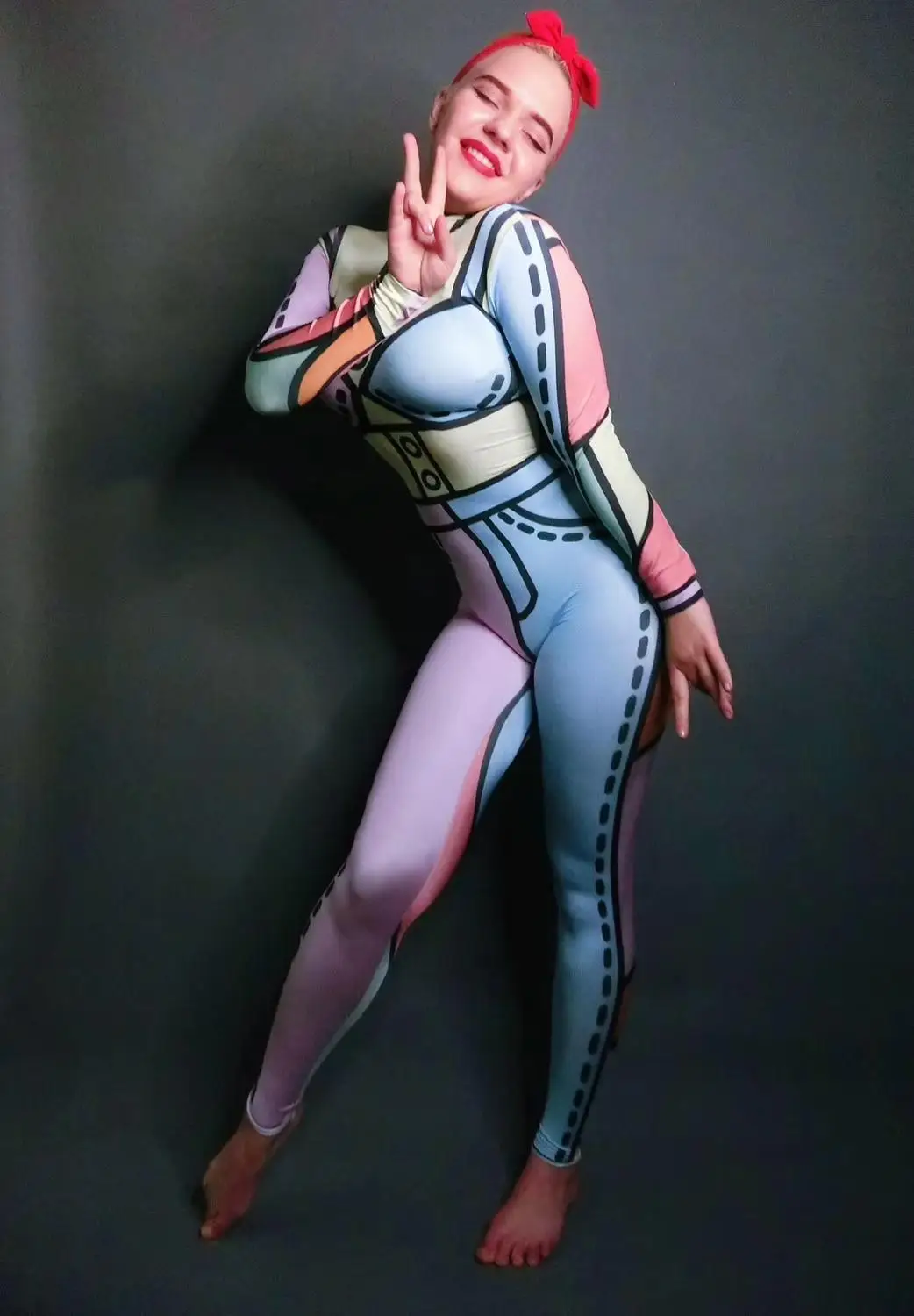 Women New Cute Stage Jumpsuit Multicolor Bodysuit Dance Outfit Rompers Nightclub Wear Celebrate Party Prom Sexy Costume Outfit
Women New Cute Stage Jumpsuit Multicolor Bodysuit Dance Outfit Rompers Nightclub Wear Celebrate Party Prom Sexy Costume Outfit