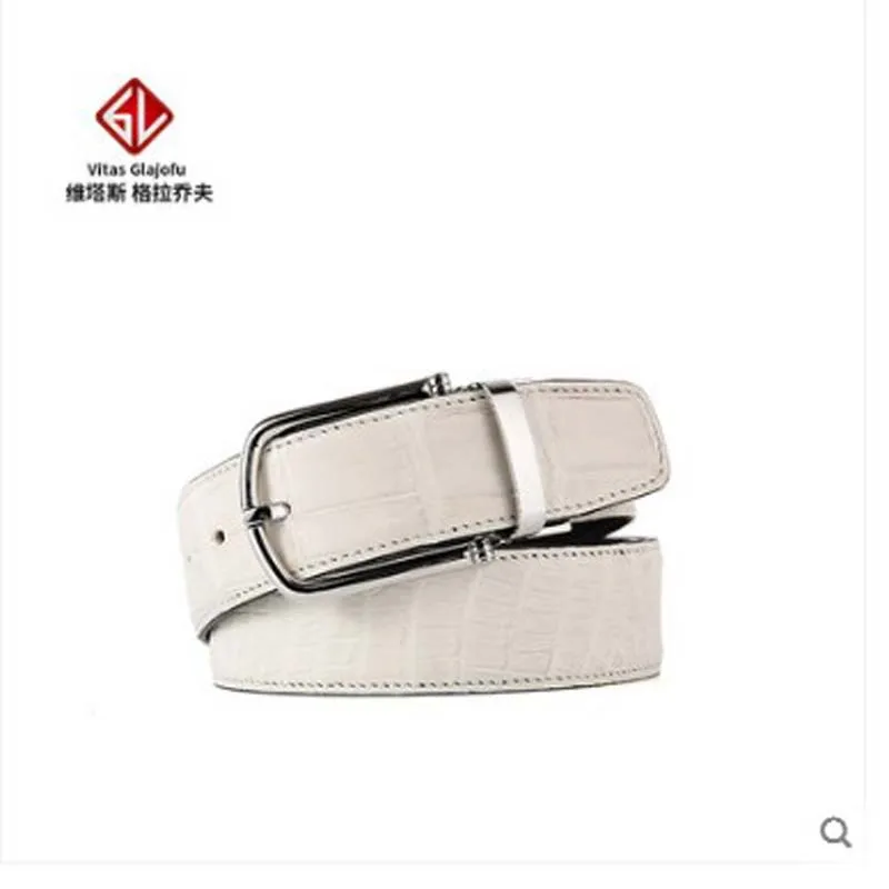

weitasi Crocodile belt stainless steel buckle belt belly without stitching belt manufacturers direct sales