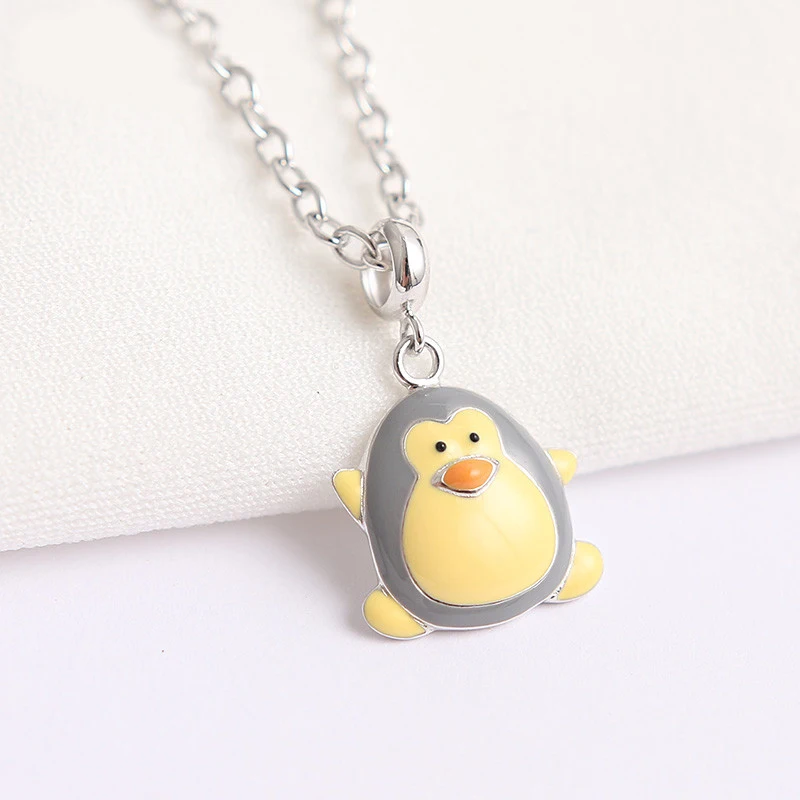 New 100% 925 Sterling Silver Bead Charm Cute Little Penguin Pendant Enamel Charms Beads Fit Pandora Bracelets DIY Women Jewelry
New 100% 925 Sterling Silver Bead Charm Cute Little Penguin Pendant Enamel Charms Beads Fit Pandora Bracelets DIY Women Jewelry