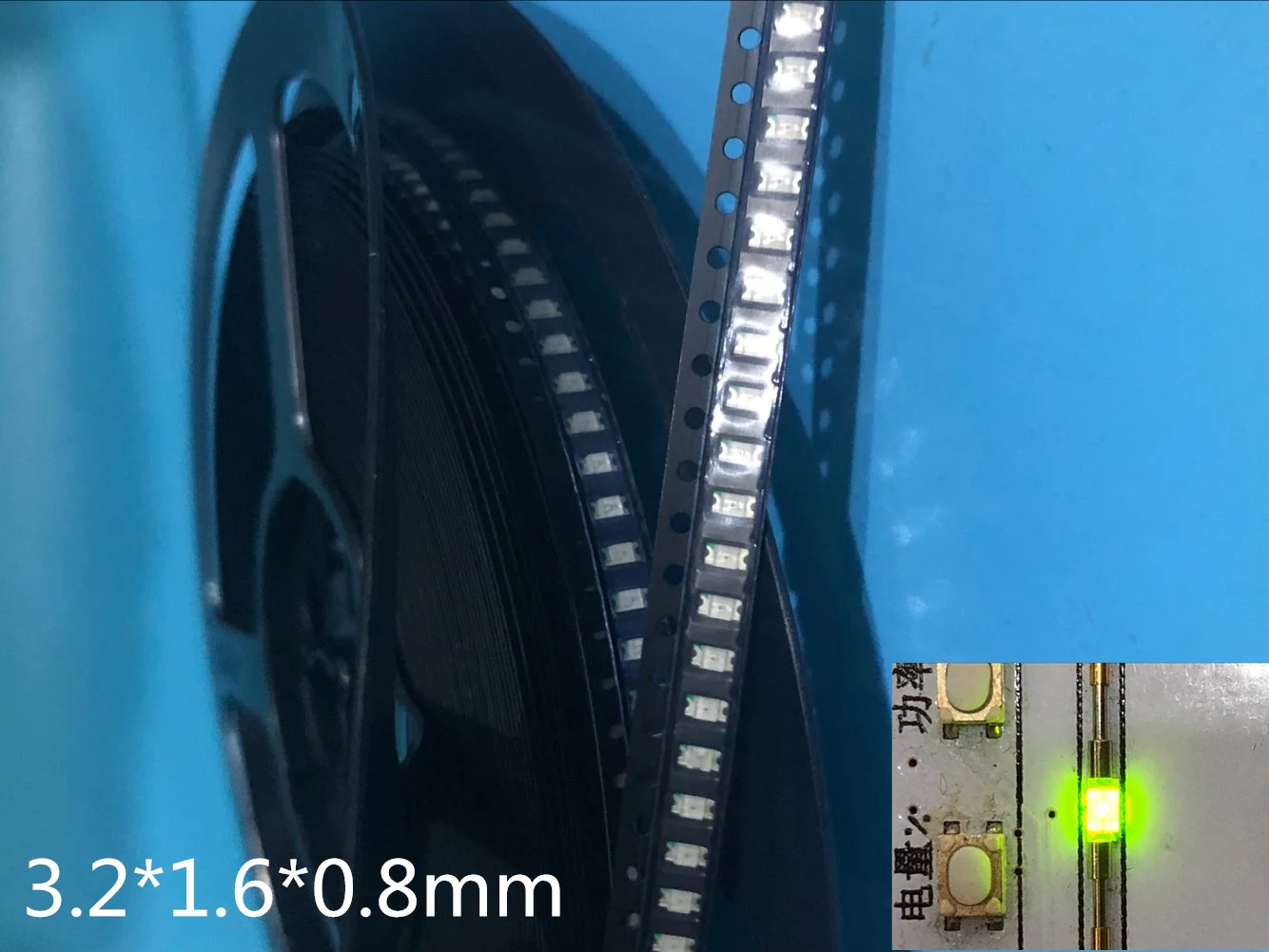 1000 шт Бесплатная доставка SMD 1206 зеленый светодиодный супер яркий