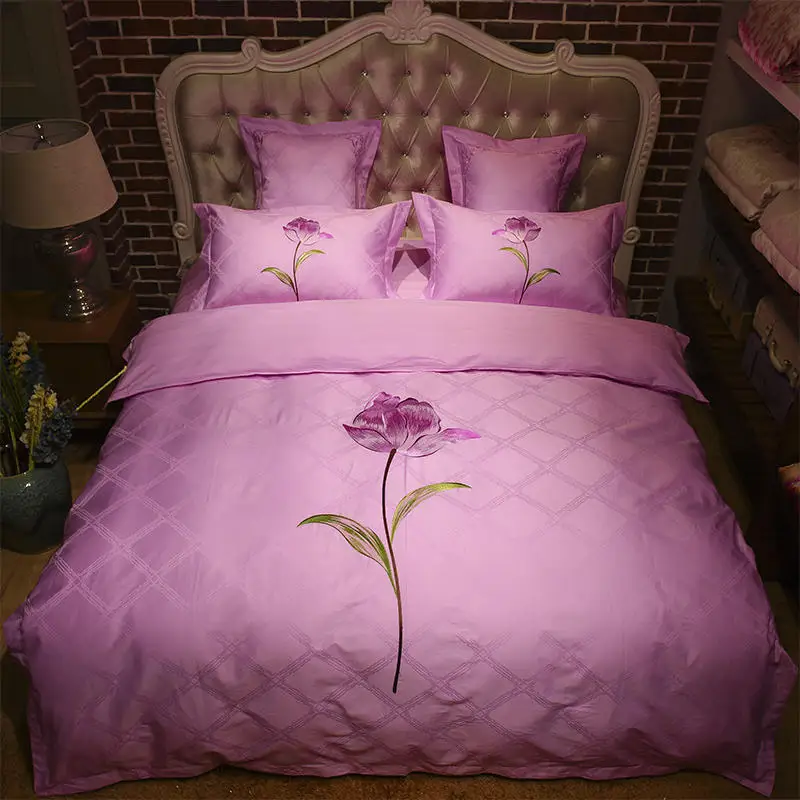 Luxury Embroider Jacquard 100% Long-staple Cotton Satin Bedding Set King Queen Sze 4Pcs 6pcs duvet cover FLAT sheet set
Luxury Embroider Jacquard 100% Long-staple Cotton Satin Bedding Set King Queen Sze 4Pcs 6pcs duvet cover FLAT sheet set