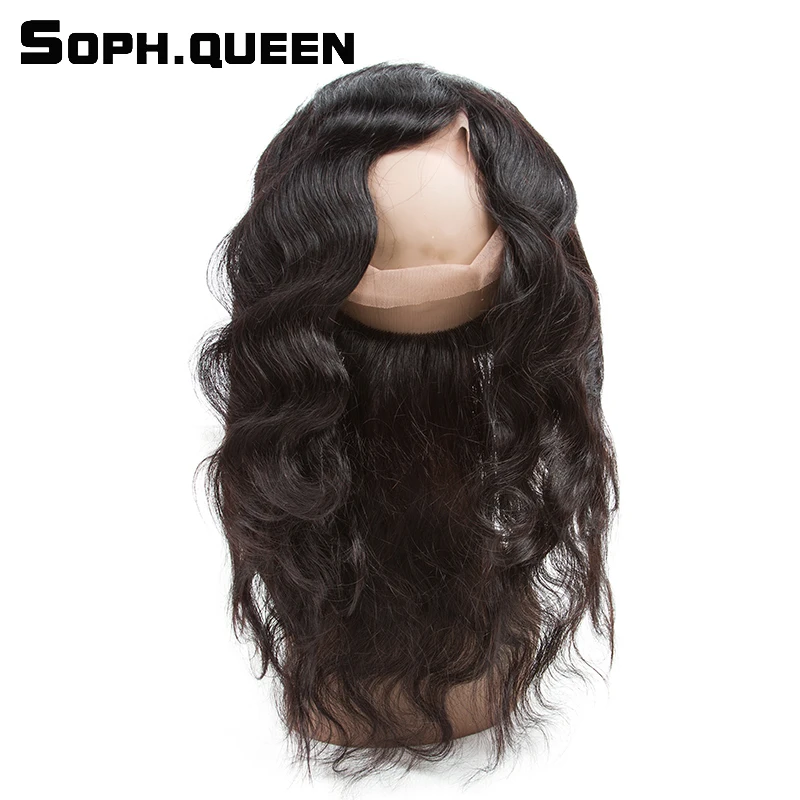 Soph Queen волосы 360 синтетический фронтальный с пучком бразильские Remy человеческие