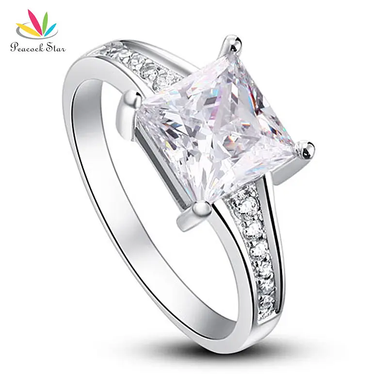 Peacock Star 1.5 Ct Princes Cut Solid 925 Sterling Silver Wedding Promise Engagement Ring CFR8006
Peacock Star 1.5 Ct Princes Cut Solid 925 Sterling Silver Wedding Promise Engagement Ring CFR8006