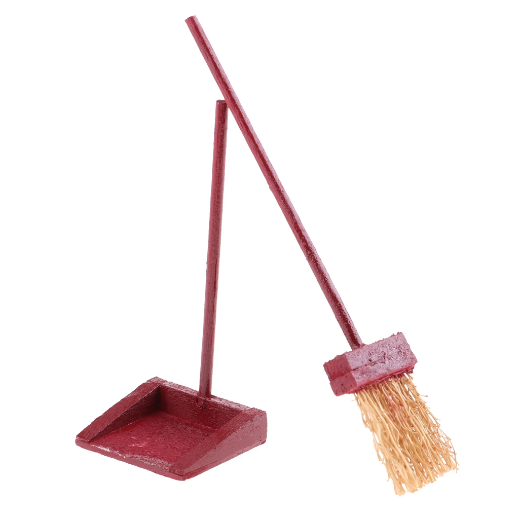 1/12 Wood Broom Dustpan Set Cleaning Tools for Dolls House Room Fairy Garden Accessories
1/12 Wood Broom Dustpan Set Cleaning Tools for Dolls House Room Fairy Garden Accessories