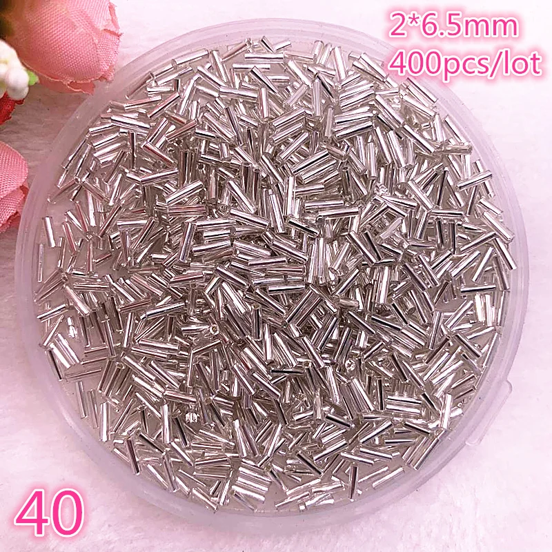 New 2*6.5mm 400pcs/lot Czech Cylindrical Glass Bugle Beads European Seed Long Tube Two Hole Loose Beads for Jewelry Making #40
New 2*6.5mm 400pcs/lot Czech Cylindrical Glass Bugle Beads European Seed Long Tube Two Hole Loose Beads for Jewelry Making #40
